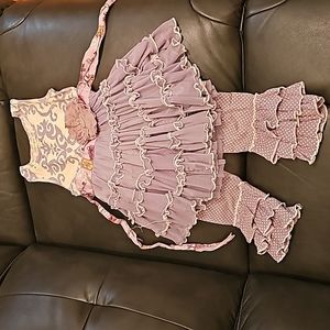 Excellent Condition Size 3t Mustard Pie Outfit